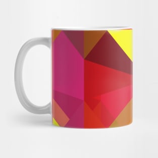 Multicolored triangular geometry Mug